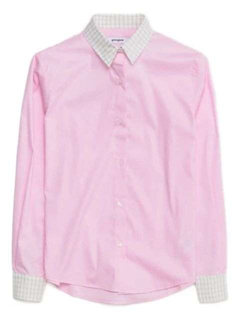 Gimaguas Agusta checked-cuff shirt - Pink - zdjęcie produktu nr 1
