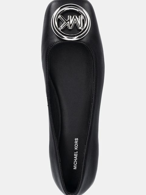 MICHAEL Michael Kors baleriny skórzane Milan Flex Ballet kolor czarny 40R6MLFP1L.001