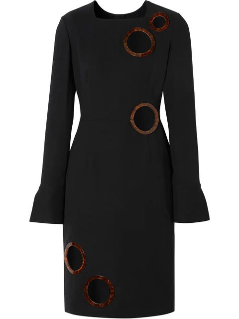Burberry framed cut-out shift dress - Black - zdjęcie produktu nr 1
