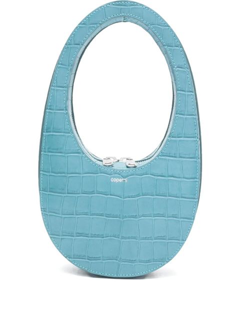 Coperni mini croc-effect zip tote bag - Blue - zdjęcie produktu nr 1