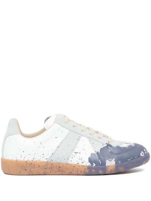 Maison Margiela Replica Paint leather sneakers - White - zdjęcie produktu nr 1