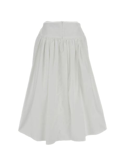 Simone Rocha gathered midi skirt - White - zdjęcie produktu nr 2