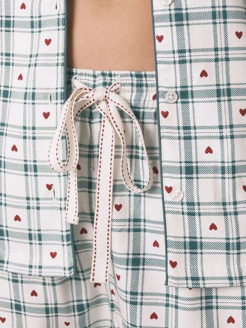 women'secret komplet piżamowy z bawełną damska kolor zielony 3792071