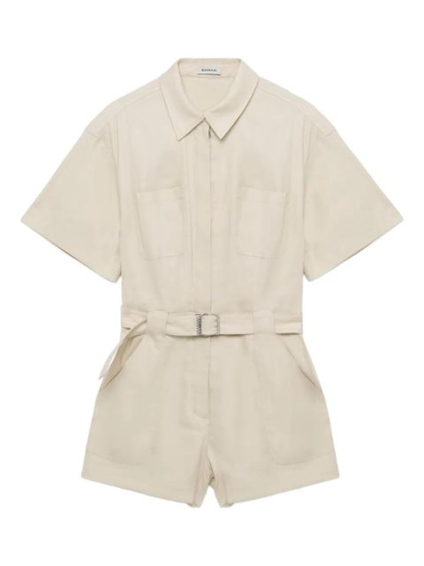 Simkhai Aspen belted playsuit - Neutrals - zdjęcie produktu nr 1