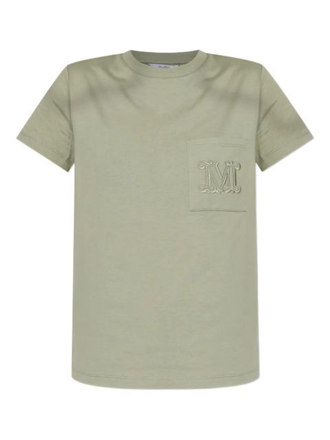 Max Mara logo-embroidered T-shirt - Green - zdjęcie produktu nr 1