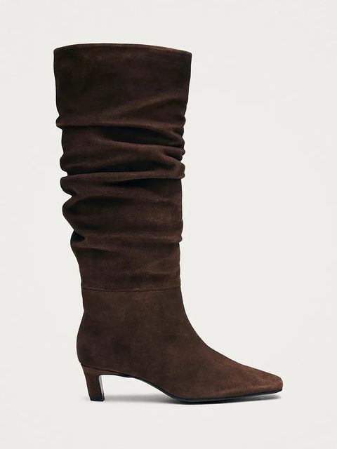 Alohas botki zamszowe Kalila damskie kolor brązowy na szpilce S101173-02 - zdjęcie produktu nr 1