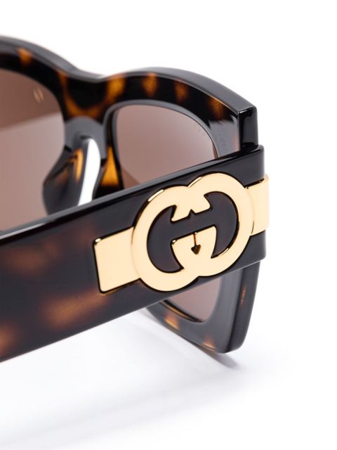 Gucci Eyewear square-frame sunglasses - Brown