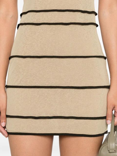 Nanushka tube-dress striped mini dress - Neutrals