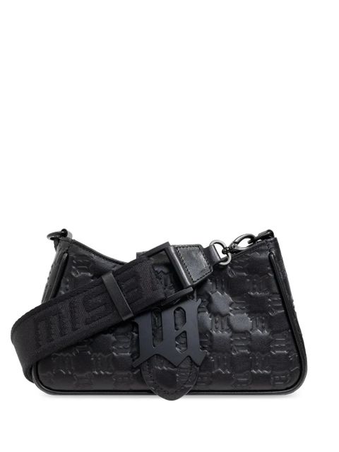 MISBHV embossed leather shoulder bag - Black - zdjęcie produktu nr 1