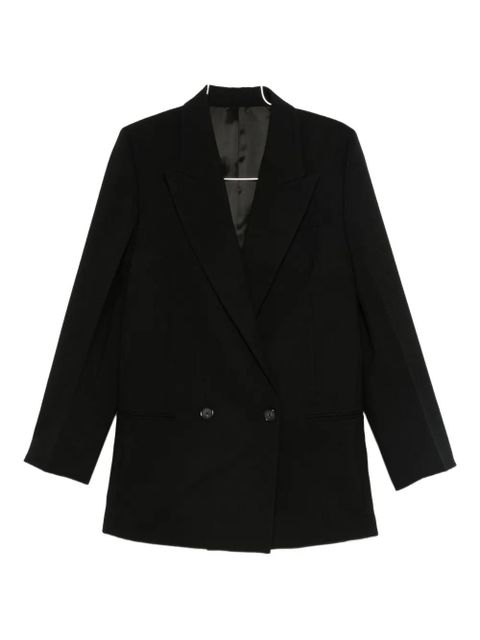 TOTEME double-breasted shield blazer - Black