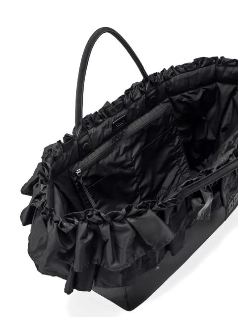 GANNI ruffled-detail shoulder bag - Black - zdjęcie produktu nr 2