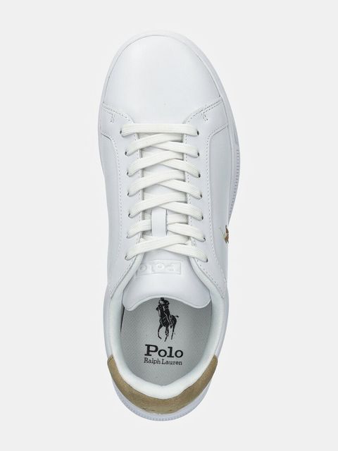 Polo Ralph Lauren sneakersy skórzane Hrt Ct II kolor biały 809940762001