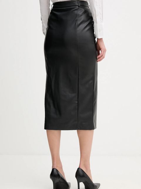 Sandro Ferrone spódnica kolor czarny midi prosta S15YBFRIBES