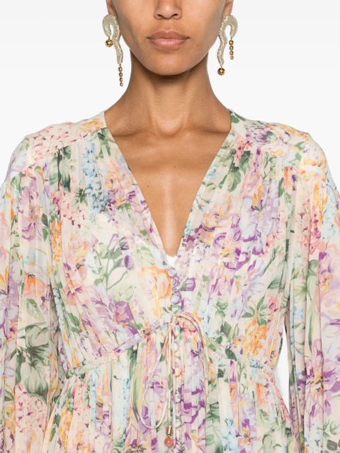 ZIMMERMANN Halliday floral-print maxi dress - Neutrals