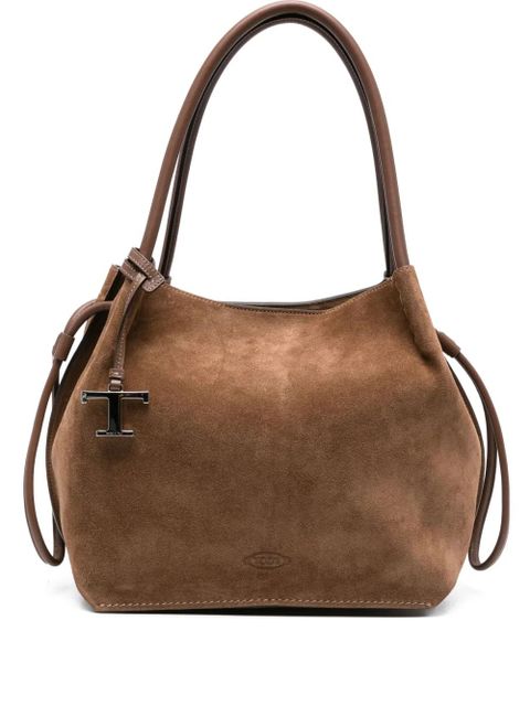Tod's suede tote bag - Brown - zdjęcie produktu nr 1