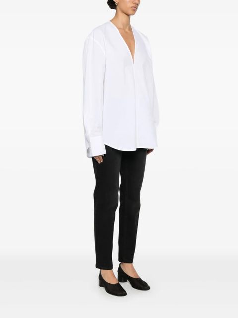 TOTEME V-neck blouse - White - zdjęcie produktu nr 2