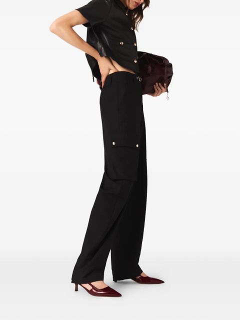 Maje buckled cargo pants - Black