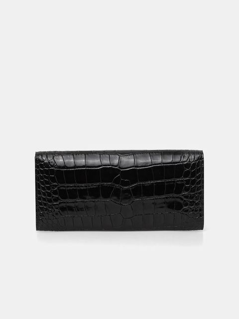 Luisa Spagnoli kopertówka skórzana kolor czarny 542509