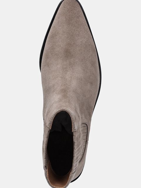 BOSS sztyblety zamszowe Niara damskie kolor brązowy na słupku 50548781