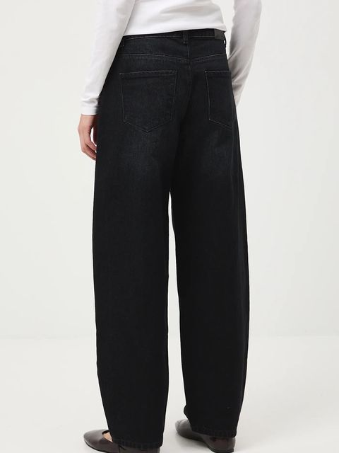 Medicine jeansy bawełniane damskie kolor czarny