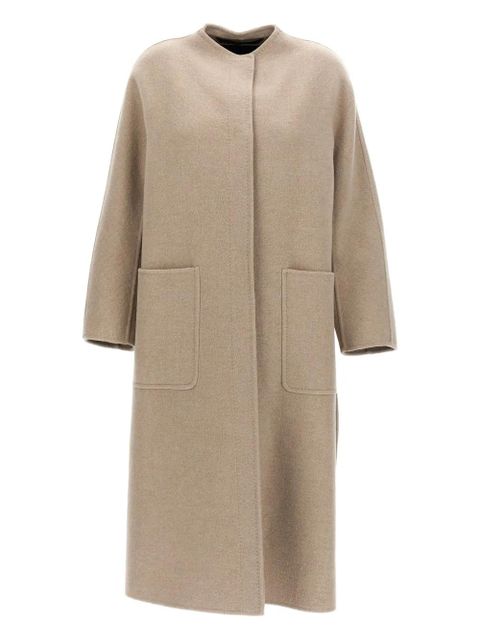 Max Mara patch-pocket cashmere coat - Neutrals - zdjęcie produktu nr 1