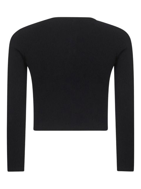 Weekend Max Mara ribbed buttoned cardigan - Black - zdjęcie produktu nr 2