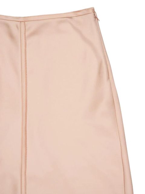 AMI Paris midi satin skirt - Pink