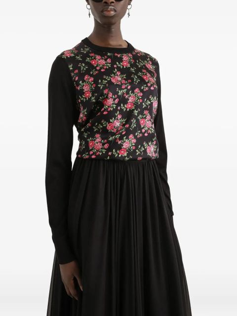 Dolce & Gabbana floral sweater - Black