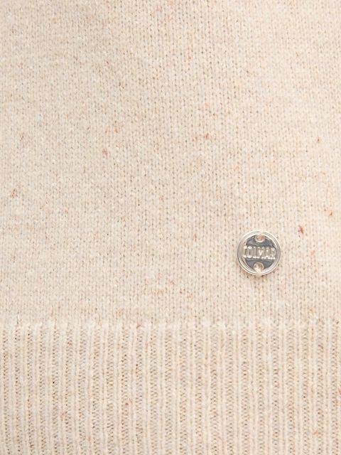 Colmar sweter z dodatkiem wełny damski kolor beżowy lekki z golfem 4300.3ZQ