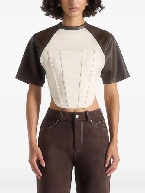 Manière De Voir Juline corset top - White