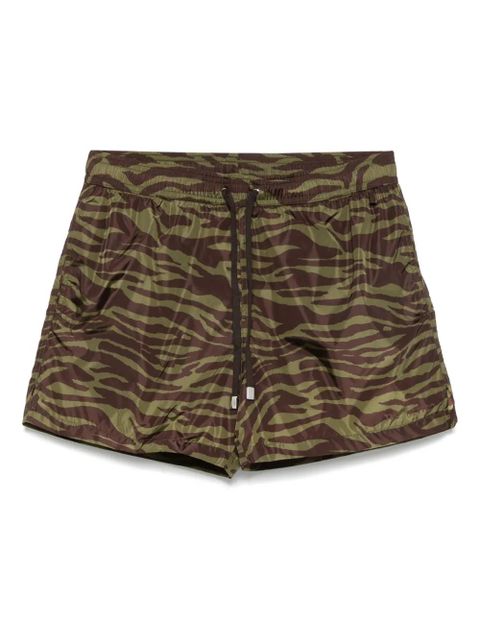The Attico zebra-print swim shorts - Green - zdjęcie produktu nr 1