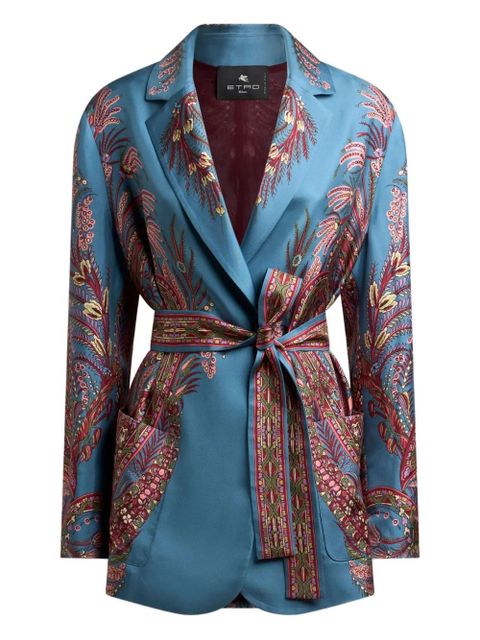 ETRO paisley-print silk jacket - Blue - zdjęcie produktu nr 1