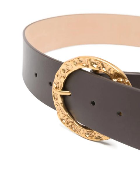 ZIMMERMANN Solena textured round buckle belt - Brown - zdjęcie produktu nr 2