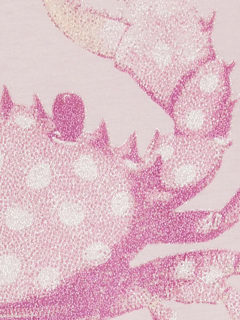 GANNI crab-print T-shirt - Pink - zdjęcie produktu nr 2