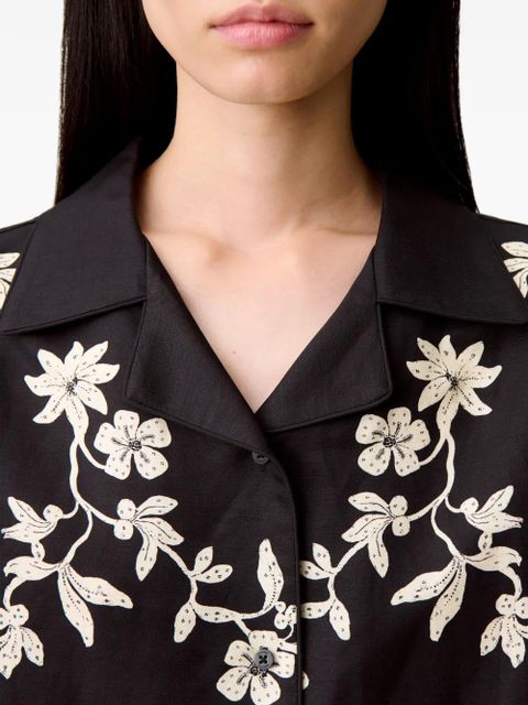 Claudie Pierlot floral-print shirt - Black