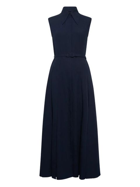 Gabriela Hearst Durand pleated belted maxi dress - Blue - zdjęcie produktu nr 2