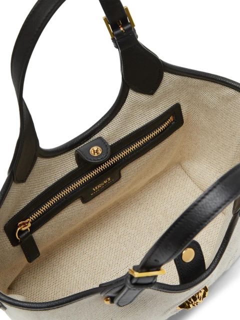 Versace mini Medusa-appliqué tote bag - Neutrals