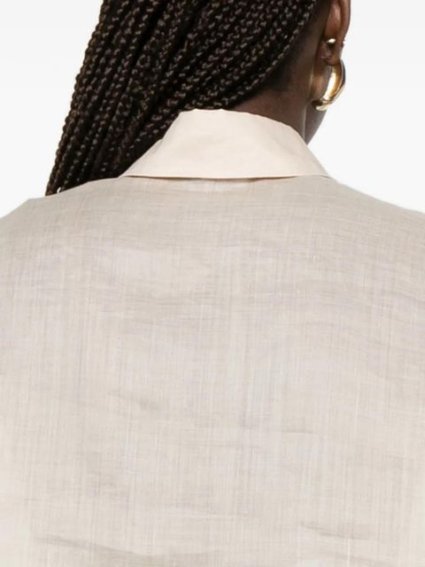 Max Mara lace-panelled shirt - Neutrals