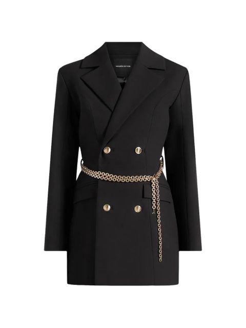 Manière De Voir double breasted chain blazer dress - Black - zdjęcie produktu nr 1