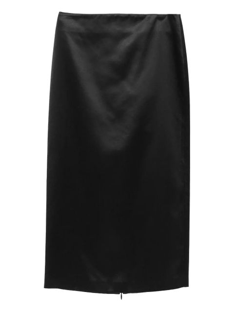 The Row Balmira satin pencil skirt - Brown - zdjęcie produktu nr 1