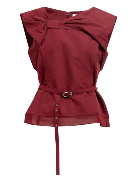 3.1 Phillip Lim bow belted top - Red - zdjęcie produktu nr 1