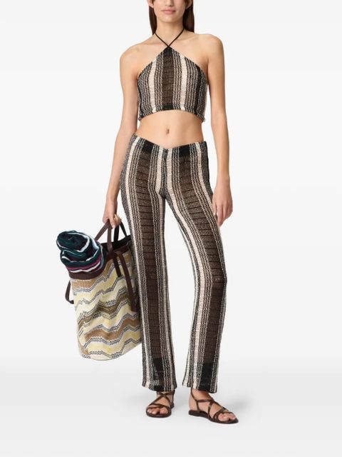 Missoni striped-pattern halterneck top - Black - zdjęcie produktu nr 2