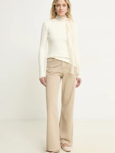 Answear.LAB sweter damski kolor beżowy