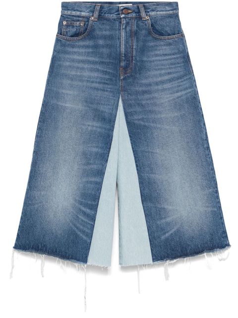 Chloé patchwork denim shorts - Blue - zdjęcie produktu nr 1