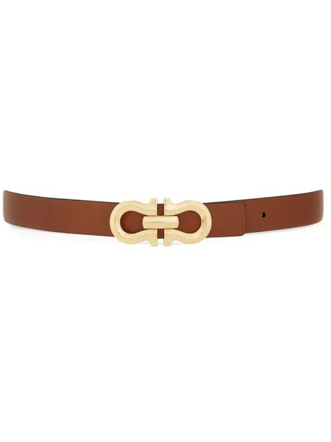 Ferragamo reversible Gancini leather belt - Brown - zdjęcie produktu nr 1