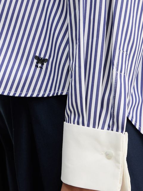 Weekend Max Mara koszula bawełniana ARTURO damska kolor granatowy relaxed z kołnierzykiem klasycznym 2525116042600