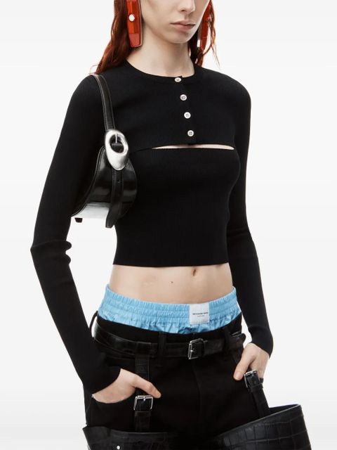 Alexander Wang ribbed-knit two-piece set - Black