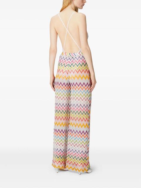 Missoni Zigzag-pattern trousers - White