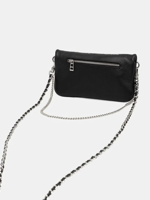 ZADIG&VOLTAIRE torebka skórzana kolor czarny LWBA03907