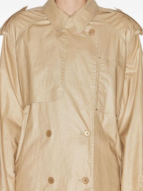 ISABEL MARANT Franny trench coat - Neutrals